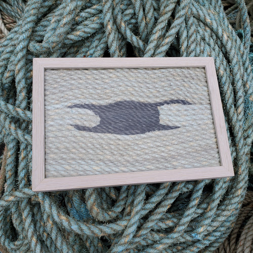8x12in Framed Recycled Fishing Rope